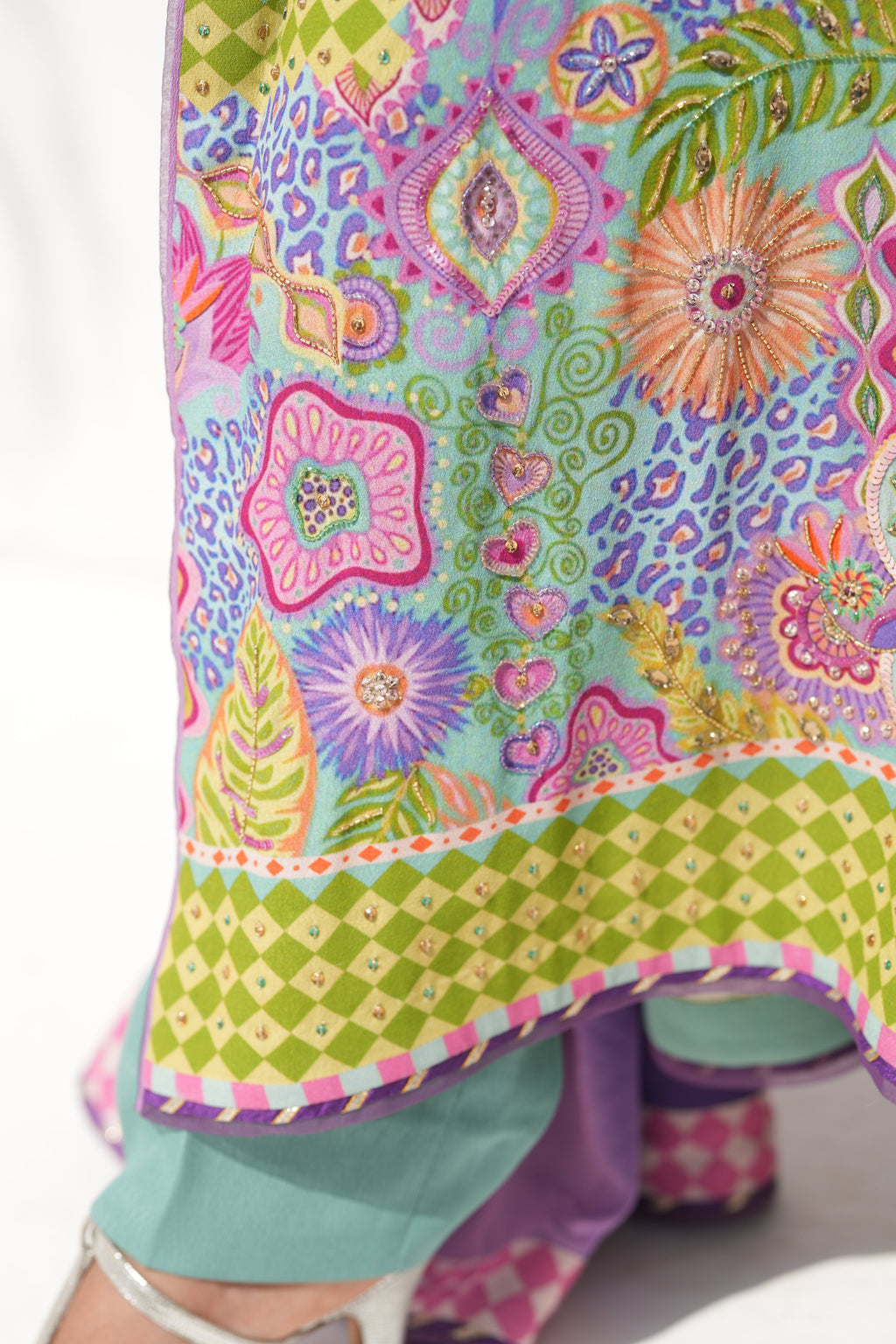 Trouser fit detail of Prism Meadows