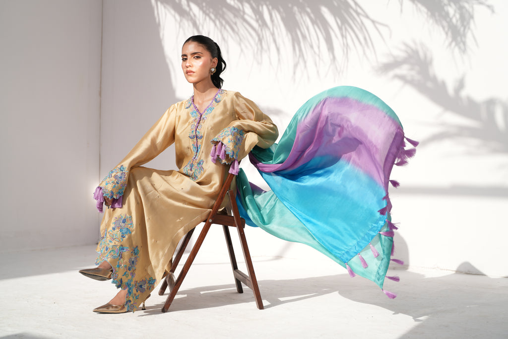 Glitz Bits — Long Shirt in Sheesha Silk