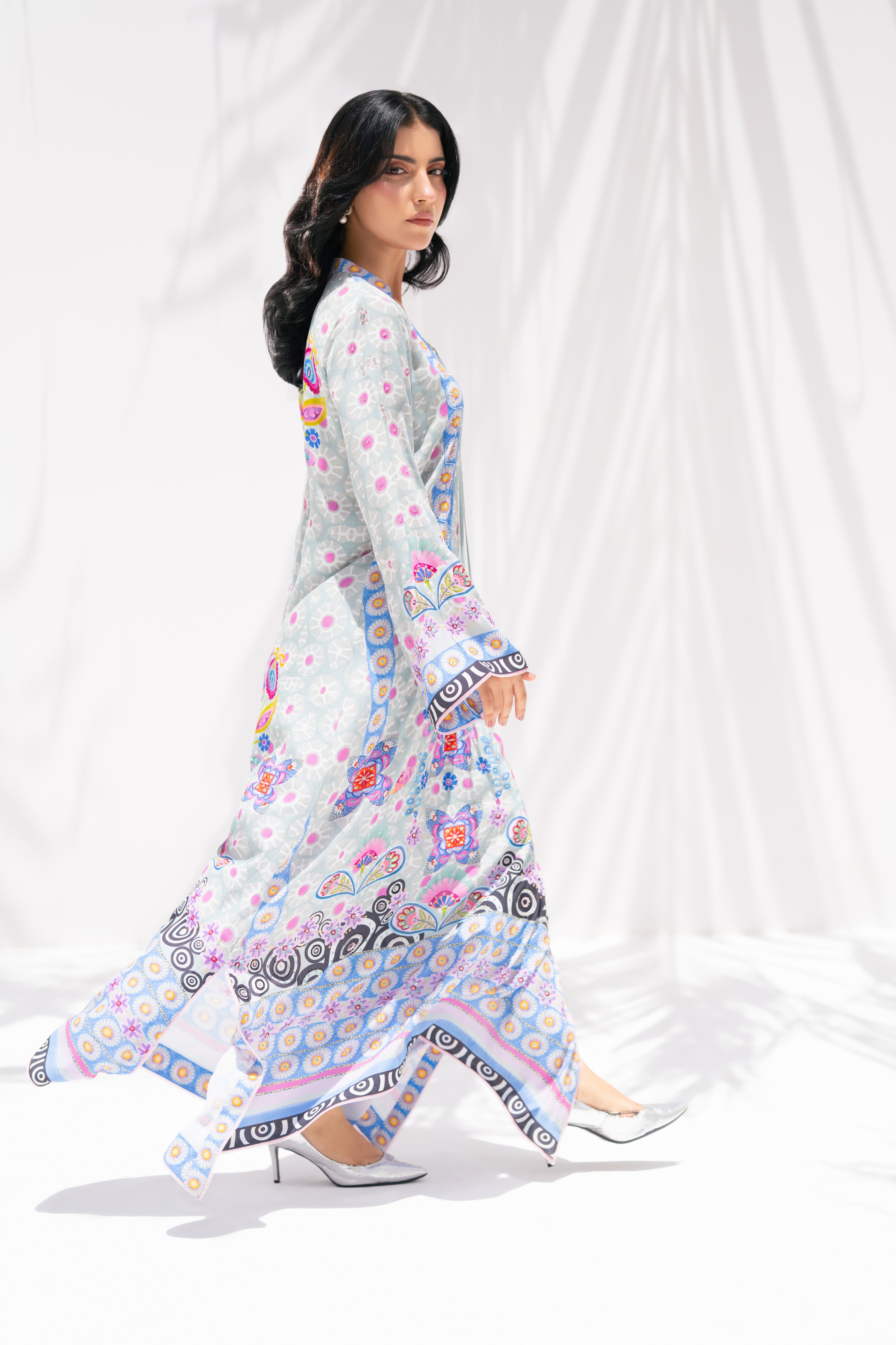 Blooming Breeze — Kaftan in Pure Georgette
