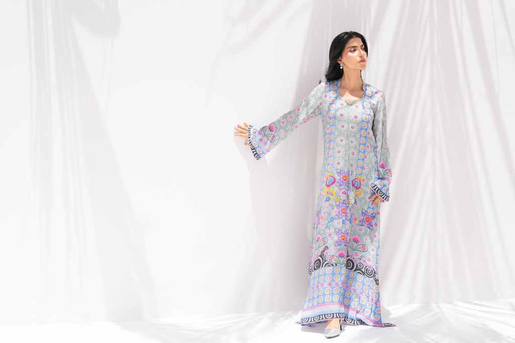 Blooming Breeze — Kaftan in Pure Georgette