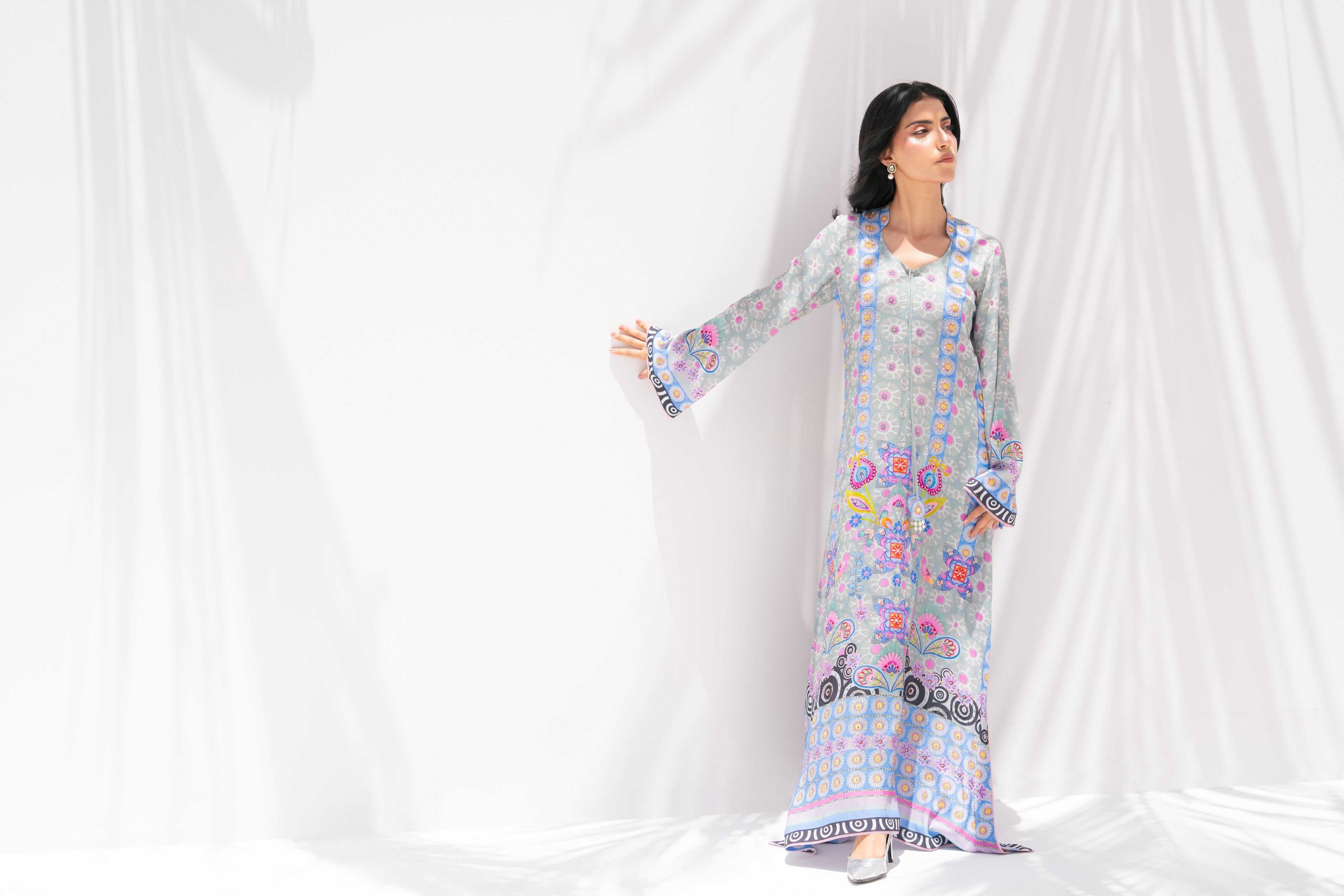 Blooming Breeze — Kaftan in Pure Georgette