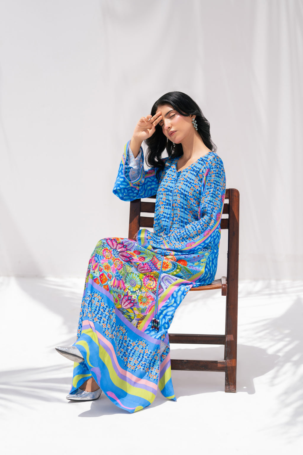 Nova Garden — Kaftan in Pure Georgette