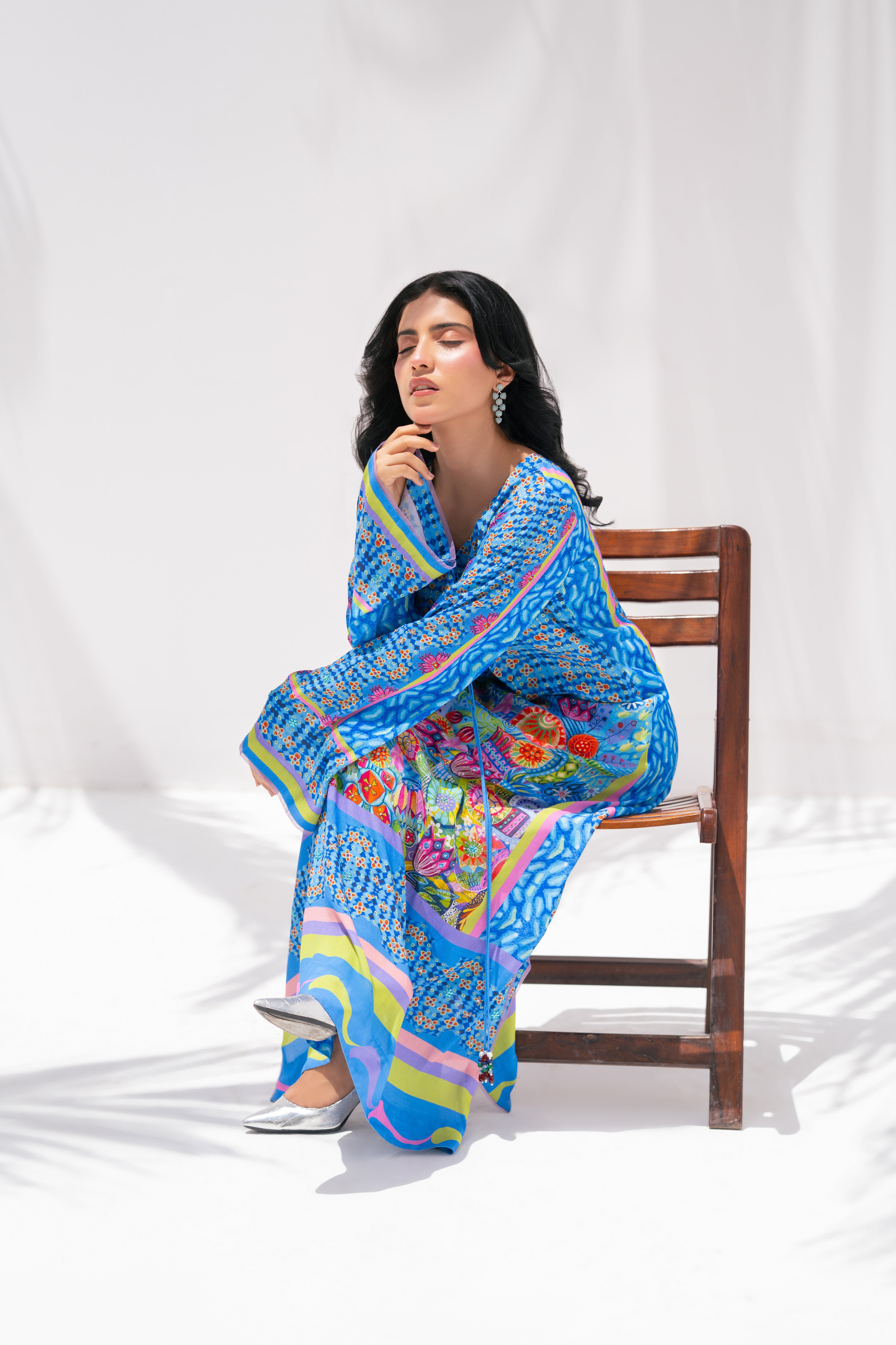 Nova Garden — Kaftan in Pure Georgette