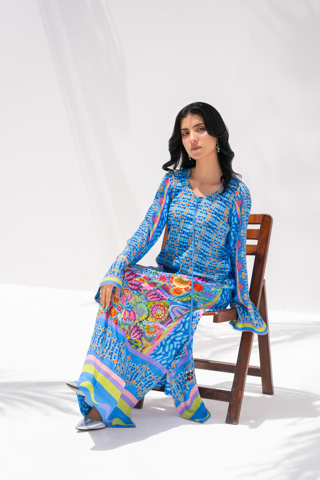 Nova Garden — Kaftan in Pure Georgette