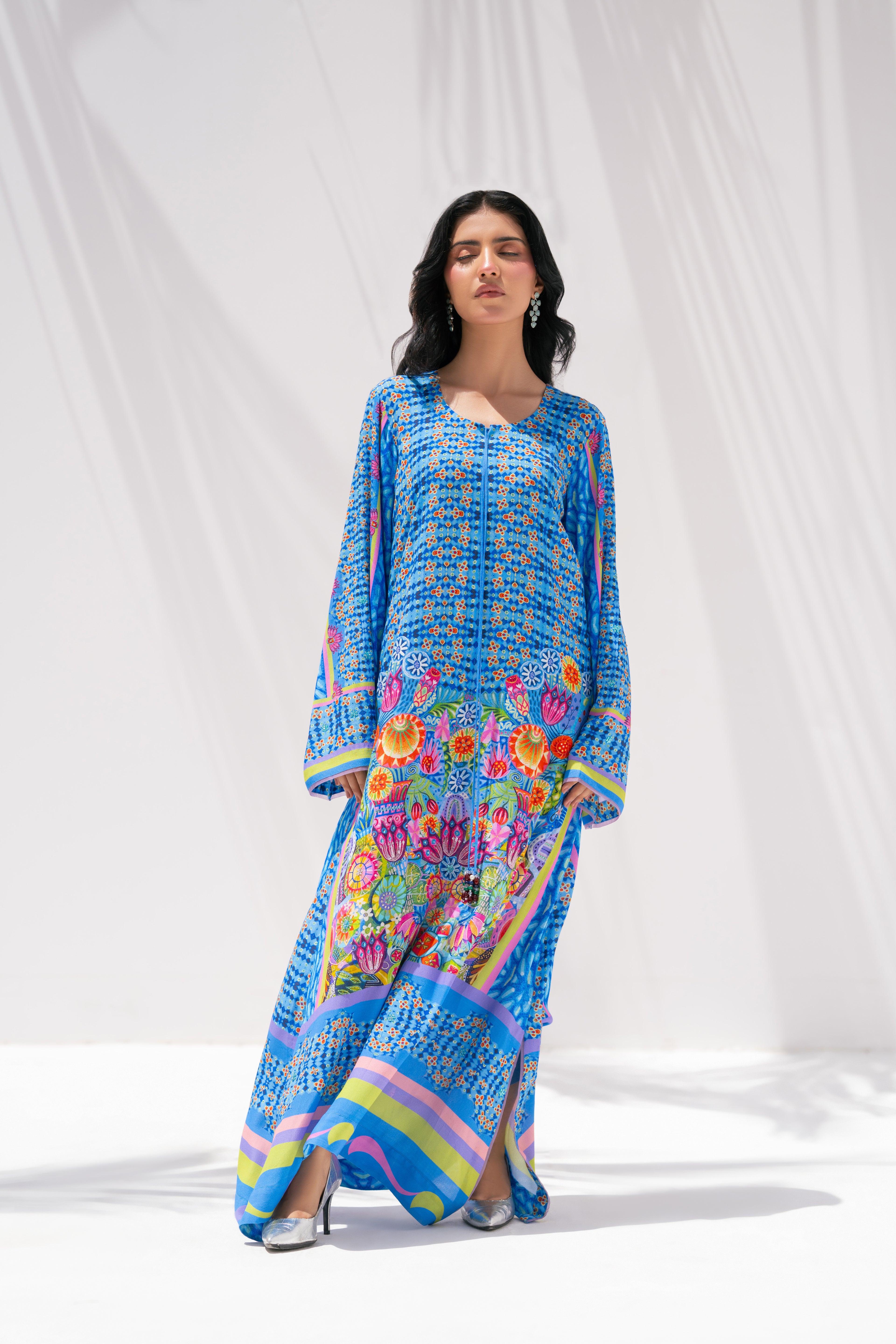 Nova Garden — Kaftan in Pure Georgette