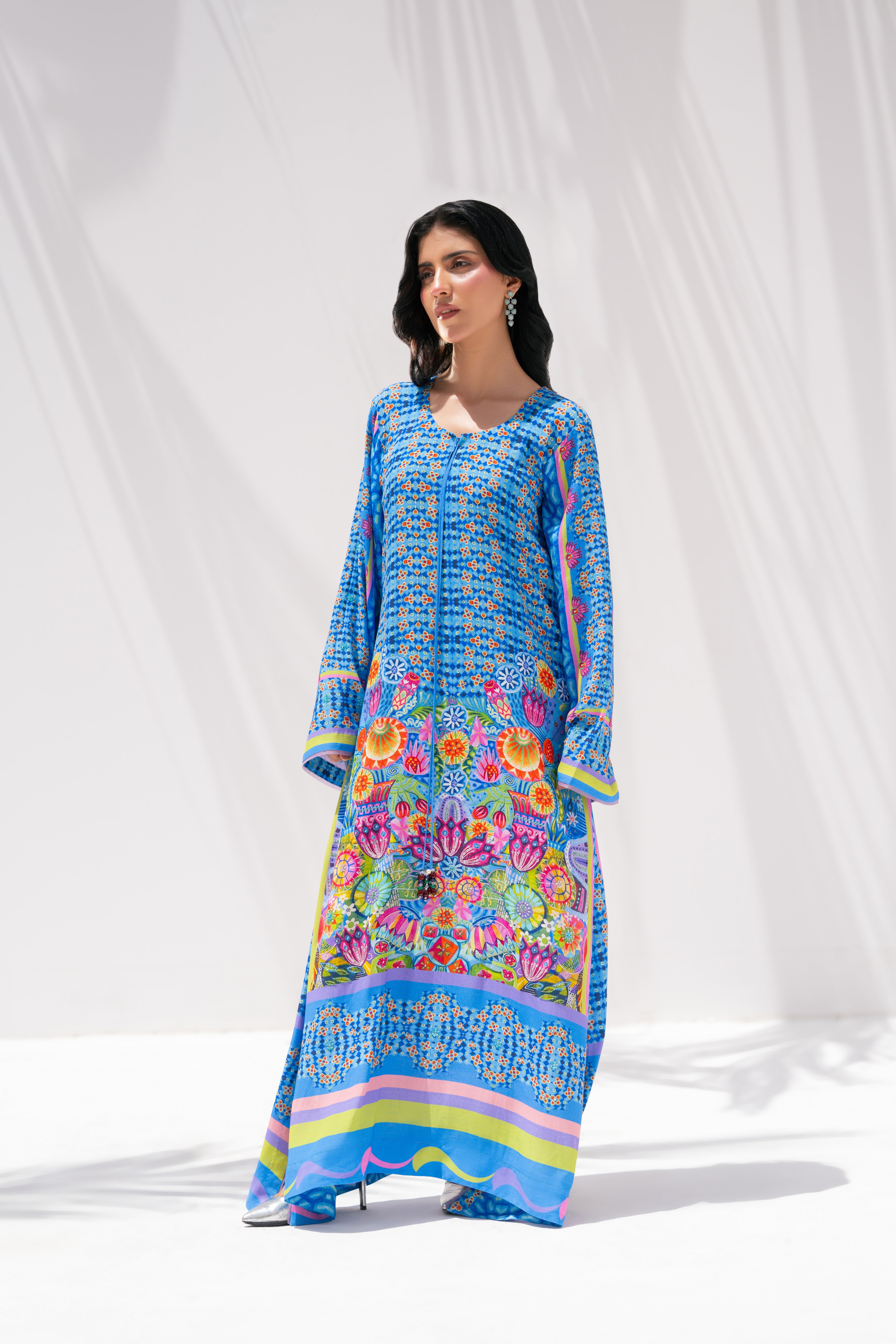 Nova Garden — Kaftan in Pure Georgette