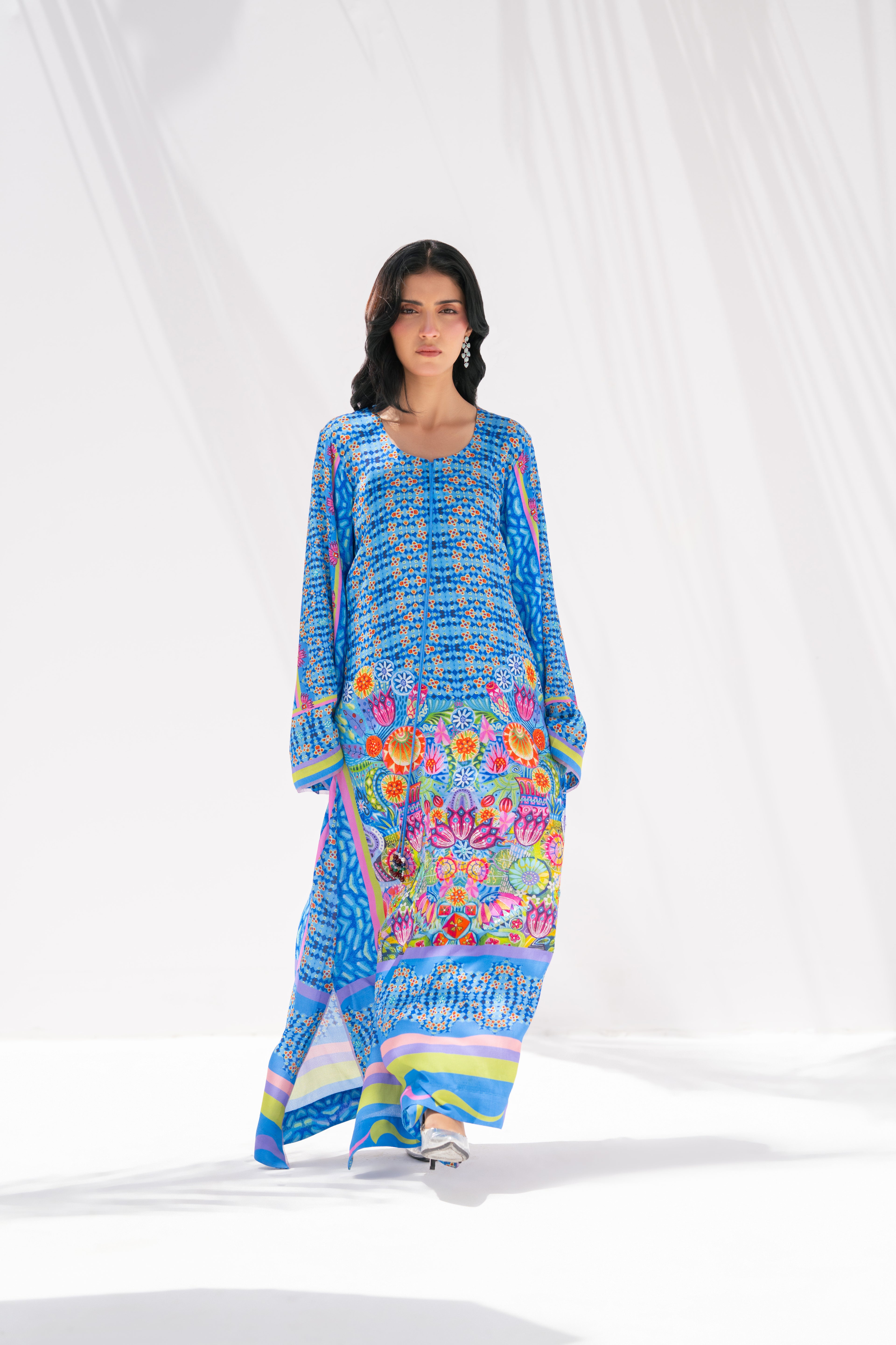 Nova Garden — Kaftan in Pure Georgette
