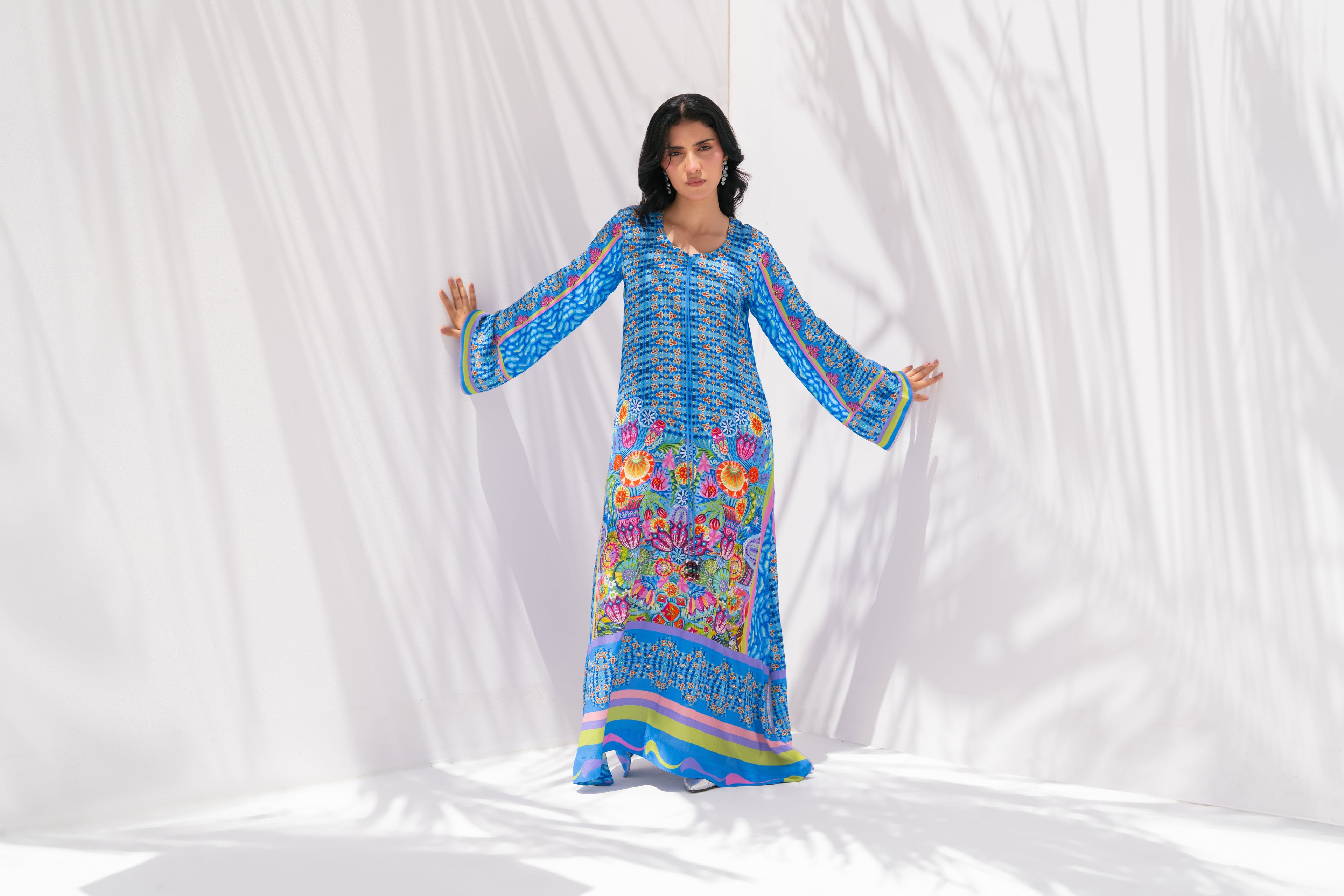 Nova Garden — Kaftan in Pure Georgette